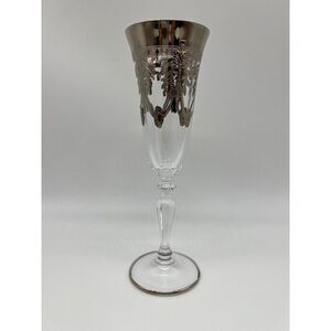 Allegro Platinum Overlay Flute Champagne Glass